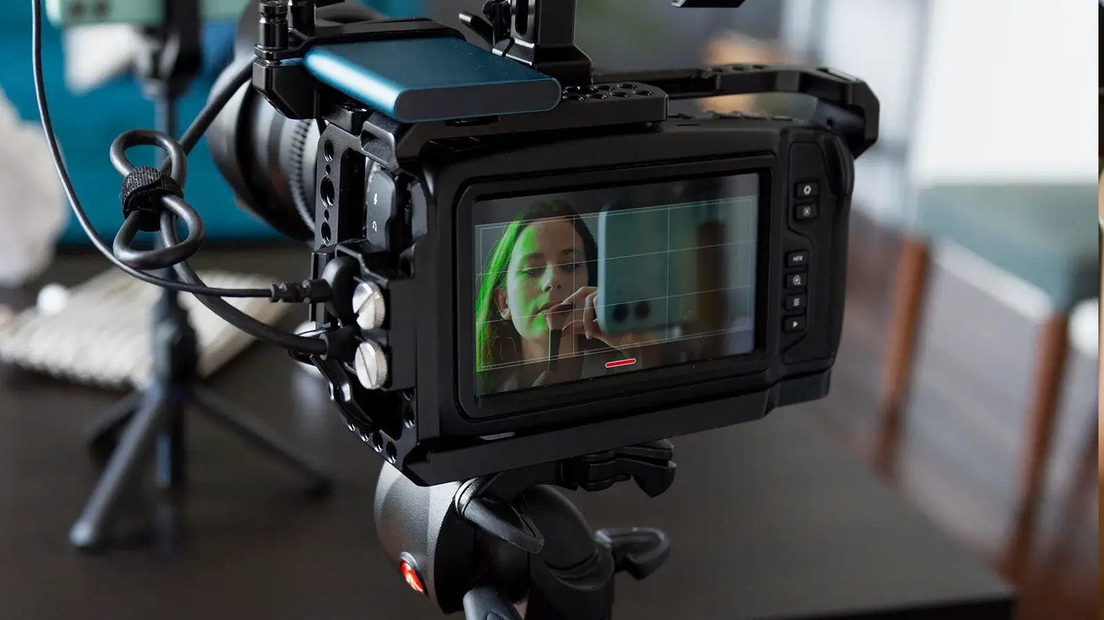 Professional video recording camera setup for videography service in Dubai